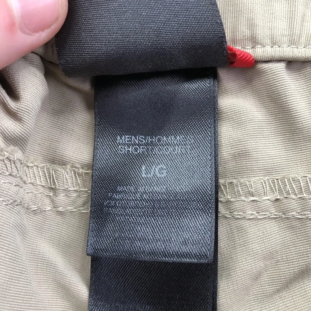 The North Face Shorts Mens Large Beige Cargo Nylon 10 Inseam Quick Dry Outdoor